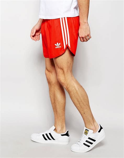 herren adidas shorts|Adidas men's red shorts.